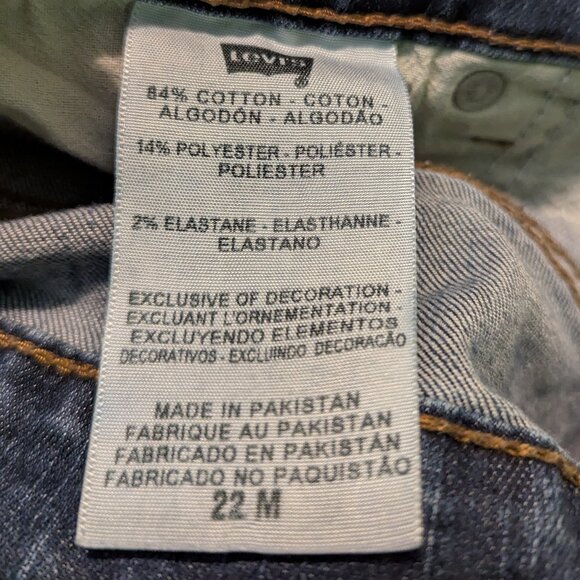 Levi's 512 Straight leg jeans - size 22M - Picture 5 of 9